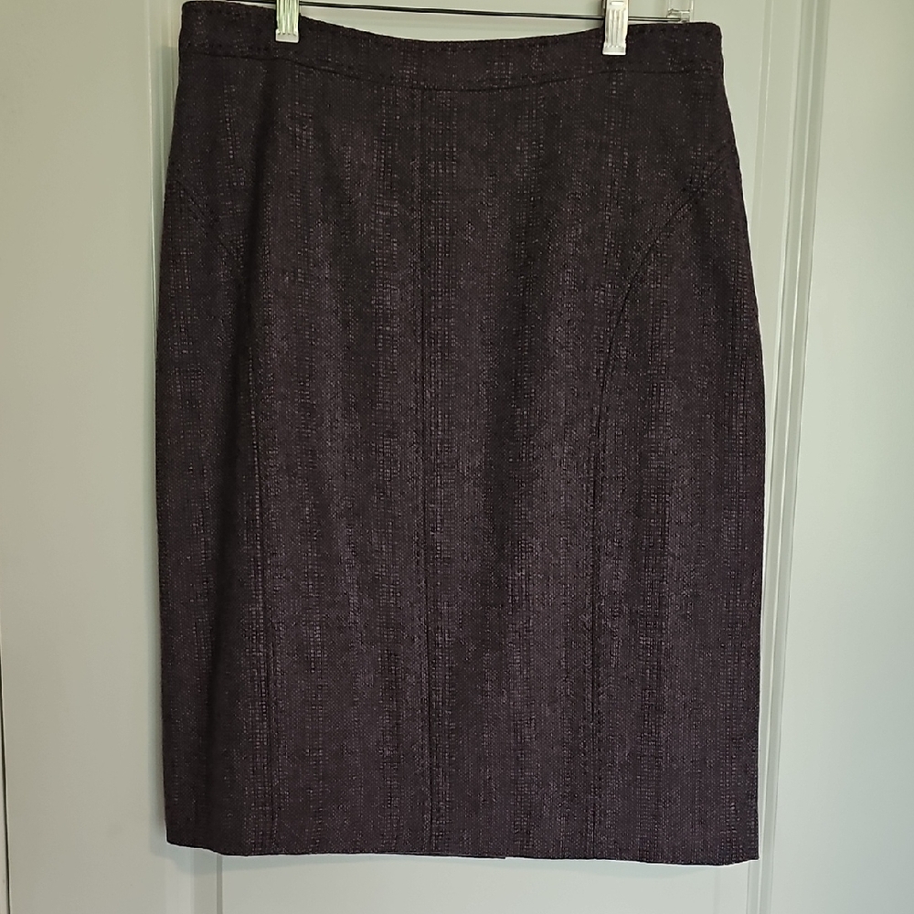 Elegant Purple Pencil Skirt